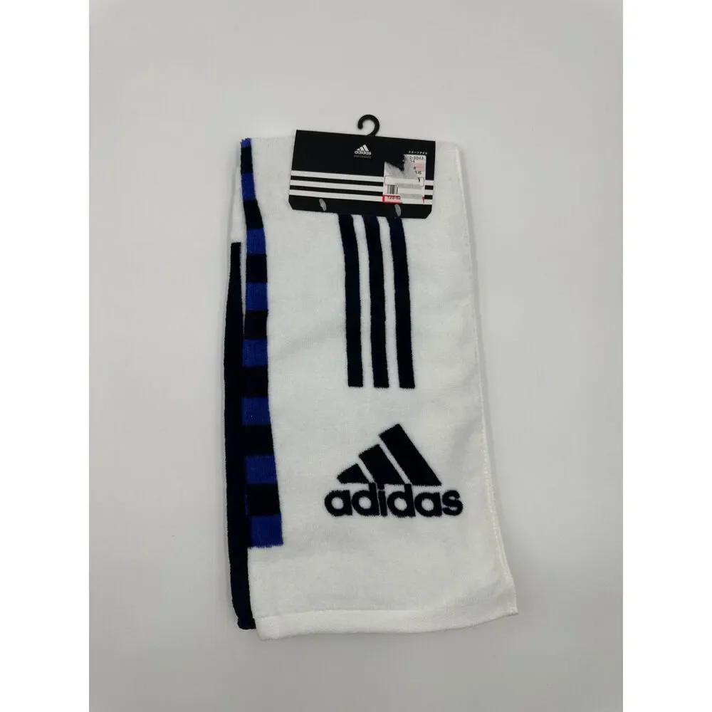 adidas Hand Towel Three Stripes Brand Dual Face 100% Cotton Japan Towel NWT